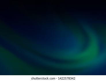 Dark BLUE vector blurred and colored background. A completely new color illustration in a bokeh style. The background for your creative designs.