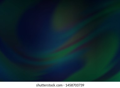 Dark BLUE vector blurred and colored pattern. Modern abstract illustration with gradient. Blurred design for your web site.