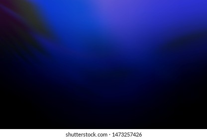 Dark BLUE vector blurred and colored pattern. New colored illustration in blur style with gradient. Smart design for your work.