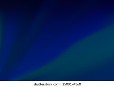 Dark BLUE vector blurred and colored background. Colorful illustration in blurry style with gradient. A completely new design for your business.