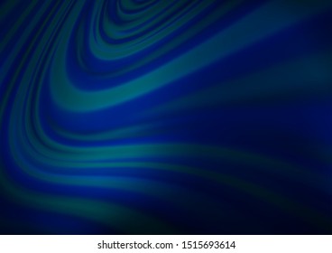 Dark BLUE vector blurred and colored background. Glitter abstract illustration with an elegant design. The template can be used for your brand book.