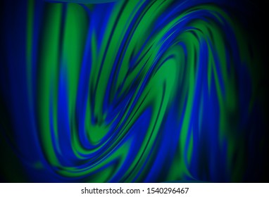 Dark BLUE vector blurred and colored pattern. Colorful illustration in abstract style with gradient. New way of your design.