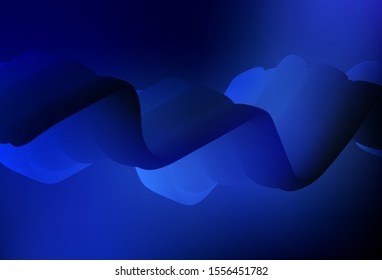 Dark BLUE vector blurred and colored pattern. Shining colored illustration in smart style. New style for your business design.