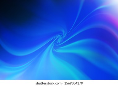 Dark BLUE vector blurred and colored pattern. New colored illustration in blur style with gradient. Completely new design for your business.