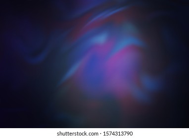 Dark BLUE vector blurred and colored pattern. Colorful abstract illustration with gradient. Smart design for your work.