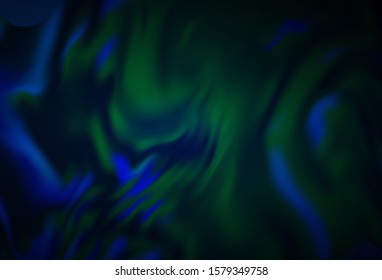 Dark BLUE vector blurred and colored pattern. Colorful illustration in abstract style with gradient. Completely new design for your business.