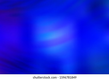 Dark BLUE vector blurred and colored pattern. Colorful abstract illustration with gradient. New style for your business design.