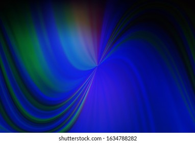 Dark BLUE vector blurred and colored pattern. Abstract colorful illustration with gradient. New design for your business.