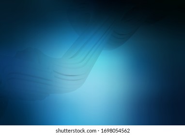 Dark BLUE vector blurred and colored pattern. A completely new colored illustration in blur style. New style for your business design.