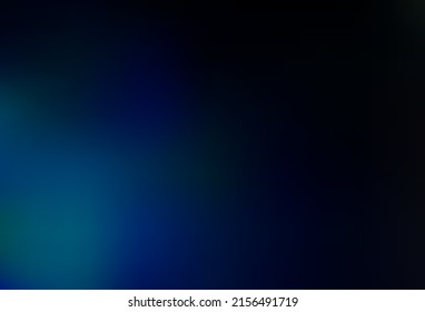 Dark BLUE vector blurred and colored background. Creative illustration in halftone style with gradient. Template for any brand book.