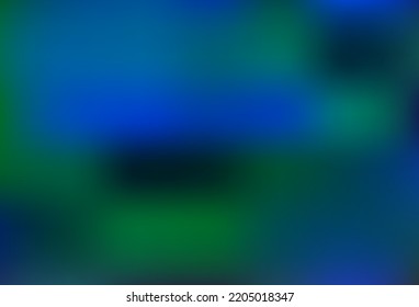 Dark BLUE vector blurred and colored background. Colorful abstract illustration with gradient. Brand new design for your business.