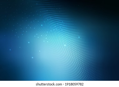 Vector azul oscuro Diseño decorativo borroso en estilo abstracto con burbujas. Ilustración abstracta con burbujas de colores al estilo natural. Diseño elegante para tapices.