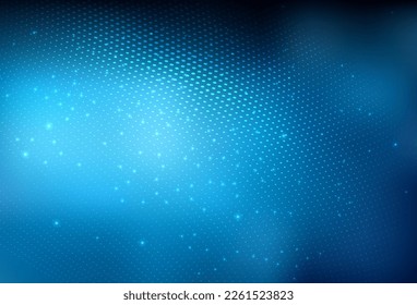 Dark BLUE vector Blurred decorative design in abstract style with bubbles. Glitter abstract illustration with blurred drops of rain. Modern template for landing page.