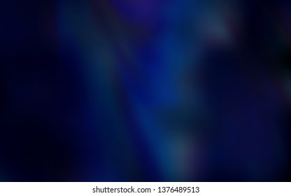 Dark BLUE vector blurred pattern. Shining colored illustration in smart style. New style design for your brand book.