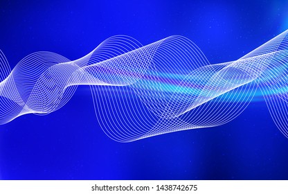 Dark BLUE vector blurred pattern. An elegant bright illustration with gradient. Blurred design for your web site.