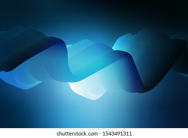 Dark BLUE vector blurred pattern. New colored illustration in blur style with gradient. Smart design for your work.