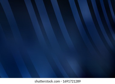 Dark BLUE vector blurred pattern. Shining colorful illustration in smart style. Smart design for your work.