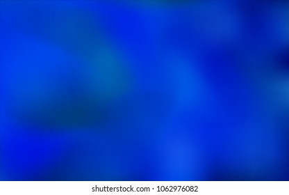Dark BLUE vector blurred shine abstract texture. A vague abstract illustration with gradient. The blurred design can be used for your web site.