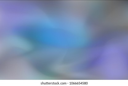Dark BLUE vector blurred shine abstract cover. An elegant bright illustration with gradient. A new texture for your design.