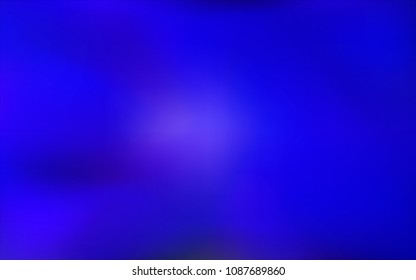 Dark BLUE vector blurred shine abstract cover. An elegant bright illustration with gradient. The template can be used as a background of a cell phone.
