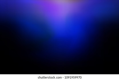 Dark BLUE vector blurred shine abstract cover. An elegant bright illustration with gradient. The best blurred design for your business.