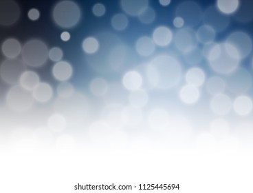 Dark BLUE vector blurred shine abstract bokeh template. Shining colorful illustration in a Brand new style. The blurred design can be used for your web site.