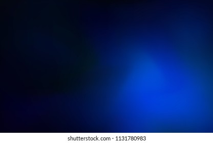 Dark BLUE vector blurred shine abstract texture. Creative illustration in halftone style with gradient. The elegant pattern can be used as part of a brand book.