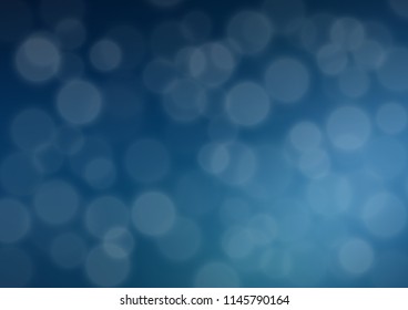 Dark BLUE vector blurred shine abstract pattern. A completely new color illustration in a bokeh style. A completely new design for your business.