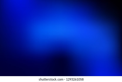 Dark BLUE vector blurred shine abstract background. Colorful illustration in abstract style with gradient. Smart design for your work.