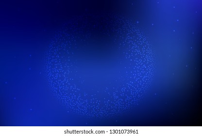 Dark BLUE vector blurred shine abstract background. Colorful illustration in abstract style with gradient. Smart design for your work.