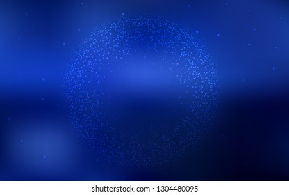 Dark BLUE vector blurred shine abstract texture. Colorful illustration in abstract style with gradient. New way of your design.