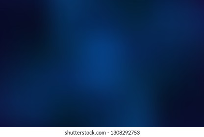 Dark BLUE vector blurred shine abstract template. An elegant bright illustration with gradient. The best blurred design for your business.