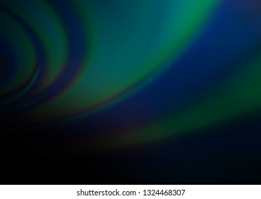 Dark BLUE vector blurred shine abstract background. Colorful illustration in blurry style with gradient. The template can be used for your brand book.