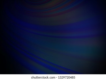 Dark BLUE vector blurred shine abstract background. Glitter abstract illustration with an elegant design. The template can be used for your brand book.