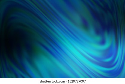 Dark BLUE vector blurred shine abstract template. Modern abstract illustration with gradient. Elegant background for a brand book.