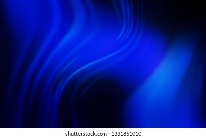 Dark BLUE vector blurred shine abstract background. Colorful illustration in abstract style with gradient. Background for designs.
