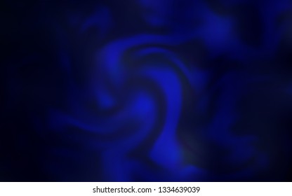 Dark BLUE vector blurred shine abstract background. Glitter abstract illustration with gradient design. Background for designs.