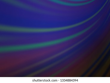 Dark BLUE vector blurred shine abstract background. An elegant bright illustration with gradient. The background for your creative designs.