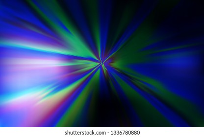 Dark BLUE vector blurred shine abstract background. An elegant bright illustration with gradient. The best blurred design for your business.