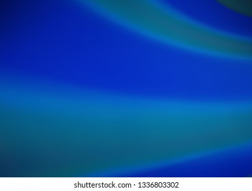 Dark BLUE vector blurred shine abstract background. A completely new color illustration in a bokeh style. Brand new style for your business design.