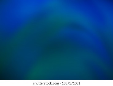 Dark BLUE vector blurred shine abstract template. A completely new color illustration in a bokeh style. The background for your creative designs.