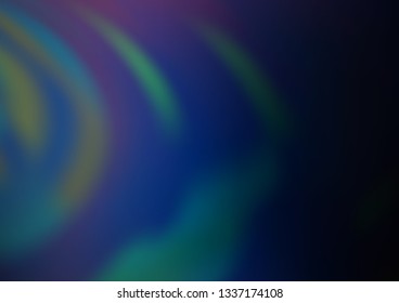 Dark BLUE vector blurred shine abstract background. Colorful illustration in abstract style with gradient. Brand new style for your business design.