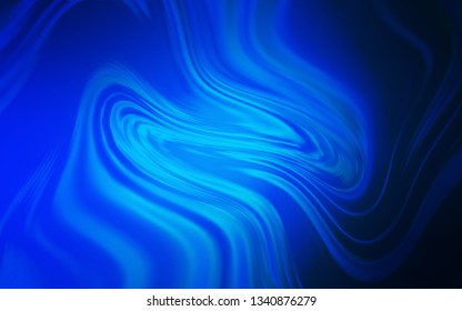 Dark BLUE vector blurred shine abstract background. A completely new colored illustration in blur style. New style for your business design.