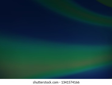 Dark BLUE vector blurred shine abstract template. Colorful abstract illustration with gradient. Brand new design for your business.