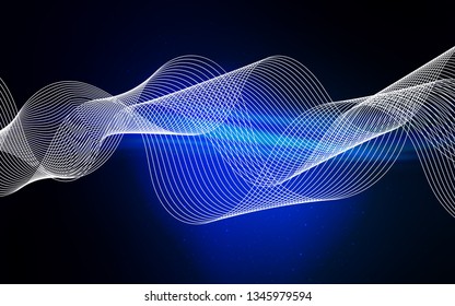 Dark BLUE vector blurred shine abstract background. Colorful abstract illustration with gradient. New style for your business design.