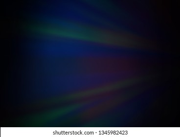Dark BLUE vector blurred shine abstract template. Colorful illustration in blurry style with gradient. A completely new template for your design.
