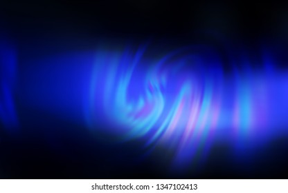 Dark BLUE vector blurred shine abstract background. An elegant bright illustration with gradient. Elegant background for a brand book.