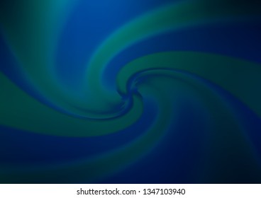 Dark BLUE vector blurred shine abstract pattern. A completely new color illustration in a bokeh style. The elegant pattern for brand book.
