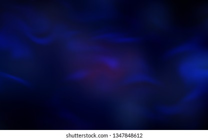Dark BLUE vector blurred shine abstract template. New colored illustration in blur style with gradient. Background for a cell phone.