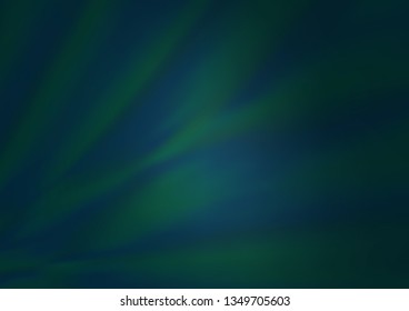 Dark BLUE vector blurred shine abstract template. Colorful illustration in blurry style with gradient. The blurred design can be used for your web site.
